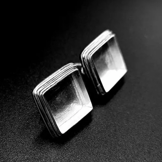 Miah - 15mm Square Stone Studs